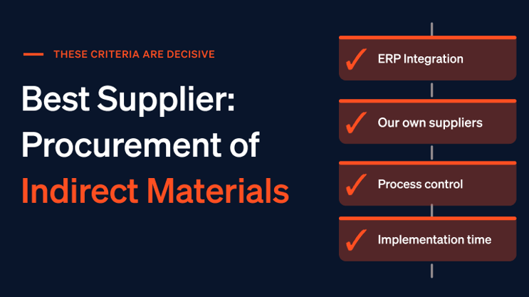 Best Supplier: Procurement of Indirect Materials