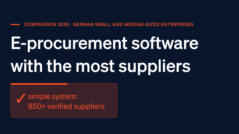 E-procurement software  with the most suppliers