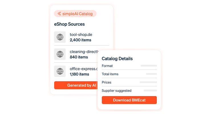 simpleAI Catalog module in the simple system platform