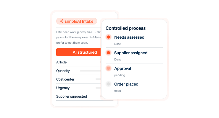 simpleAI Intake module in the simple system platform