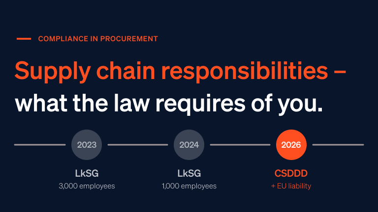 Supply Chain Responsibilities - Overview from 2023 to 2026