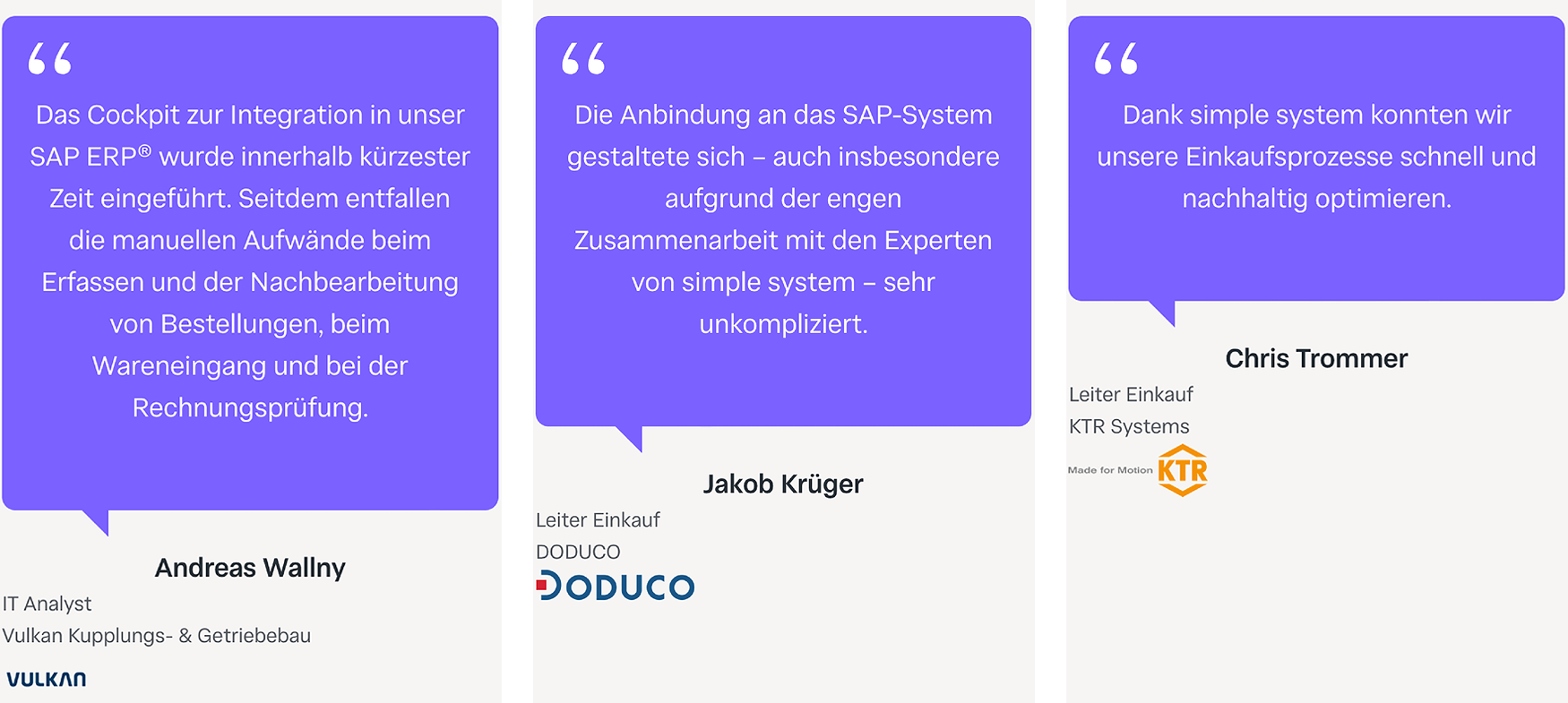 Kundenstimmen von simple system